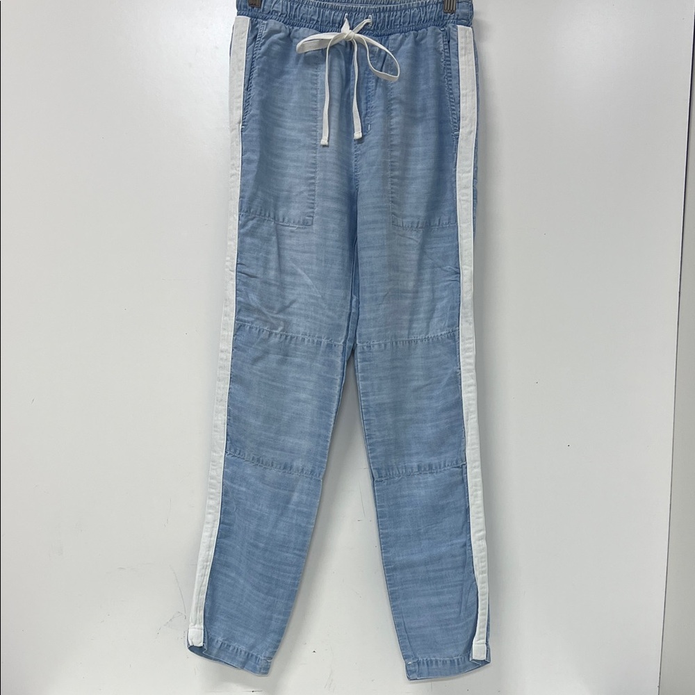 Bella Dahl Women's Pants, Pull On, Side Stripe, Pockets, Straight Leg, X Small